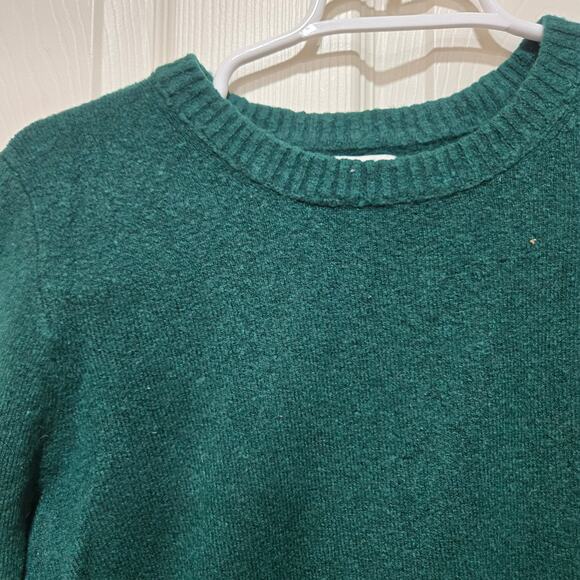 J.Crew Small Green Crewneck Pullover Sweater Long Sleeve Classic - Picture 5 of 8